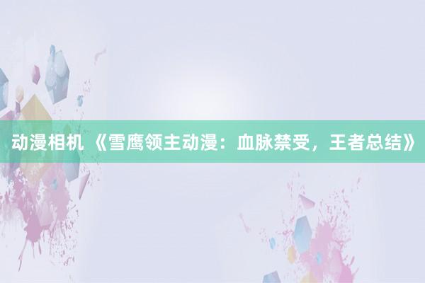 动漫相机 《雪鹰领主动漫：血脉禁受，王者总结》