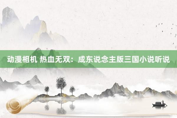 动漫相机 热血无双：成东说念主版三国小说听说