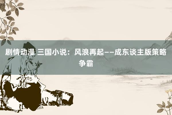 剧情动漫 三国小说：风浪再起——成东谈主版策略争霸