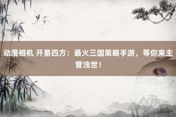 动漫相机 开垦四方：最火三国策略手游，等你来主管浊世！