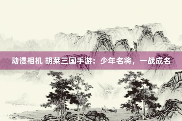 动漫相机 胡莱三国手游：少年名将，一战成名