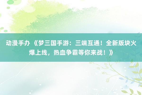 动漫手办 《梦三国手游：三端互通！全新版块火爆上线，热血争霸等你来战！》