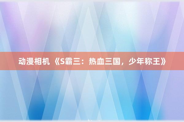 动漫相机 《S霸三：热血三国，少年称王》
