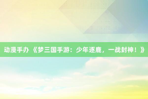 动漫手办 《梦三国手游：少年逐鹿，一战封神！》
