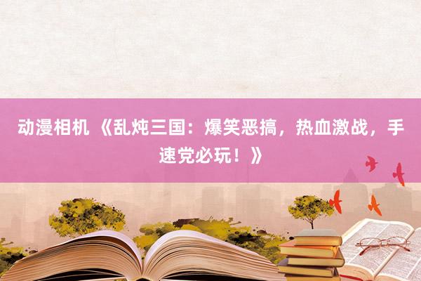 动漫相机 《乱炖三国：爆笑恶搞，热血激战，手速党必玩！》