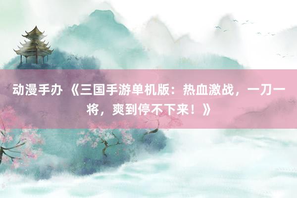 动漫手办 《三国手游单机版：热血激战，一刀一将，爽到停不下来！》