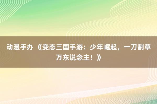 动漫手办 《变态三国手游：少年崛起，一刀割草万东说念主！》